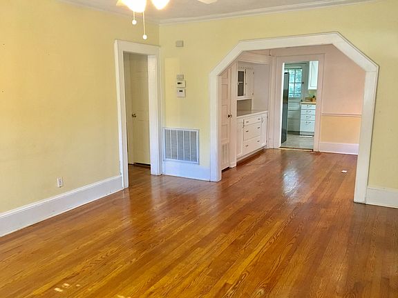Living room into dining room