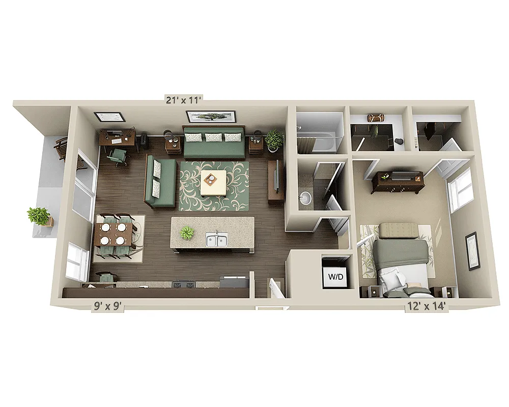 Floor plan A1C-R