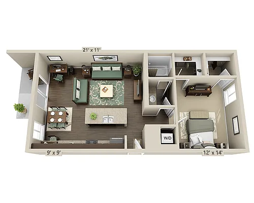 Floor plan A1C-R