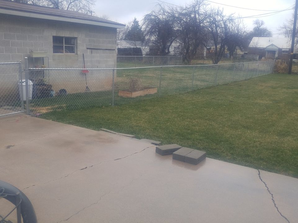 fenced in yard and patio