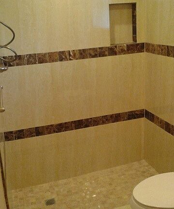 Master shower