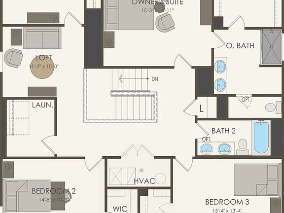 Second Floor 4 br 2.5 ba