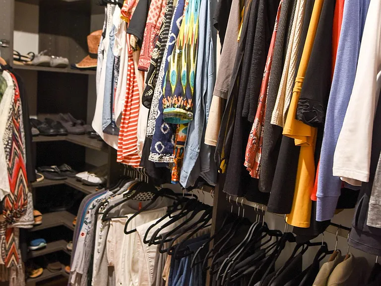 Custom Closet in Master.