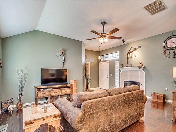 Living Room with wood floors