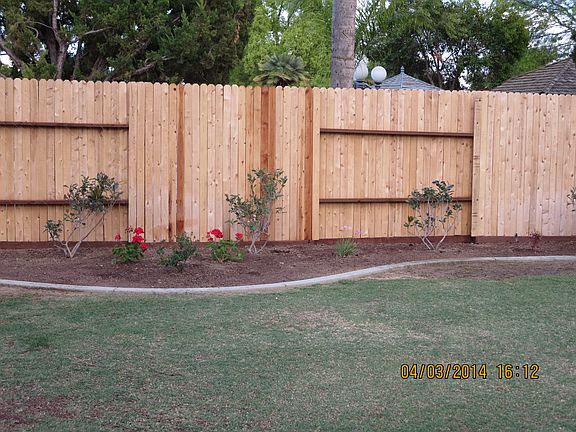Large back yard