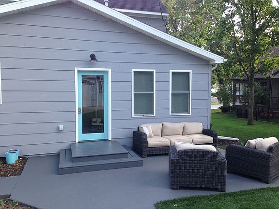 Back patio and back entry