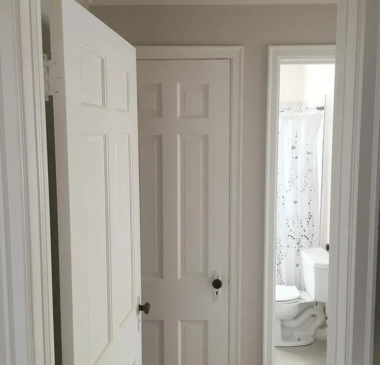 View to hall closet and bathroom