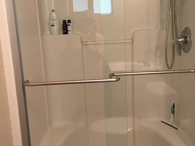 Shower in bathroom in Master bedroom.