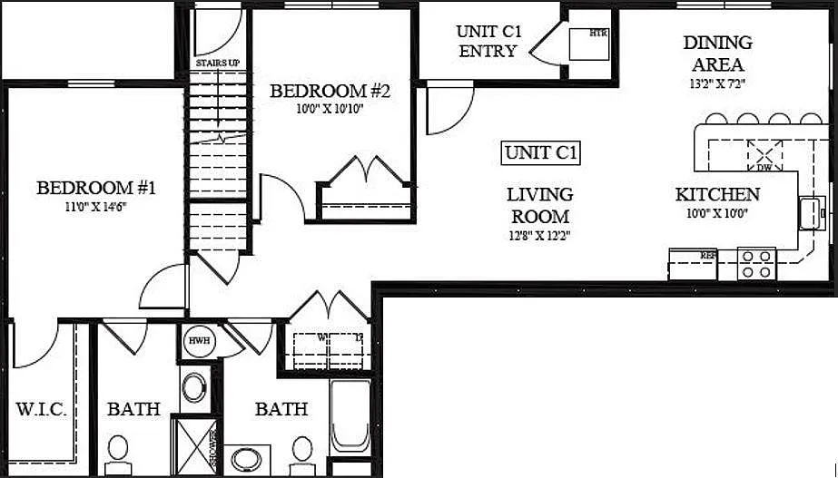 Floor plan Model C1
