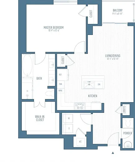 A12 floor plan One Hermann Place