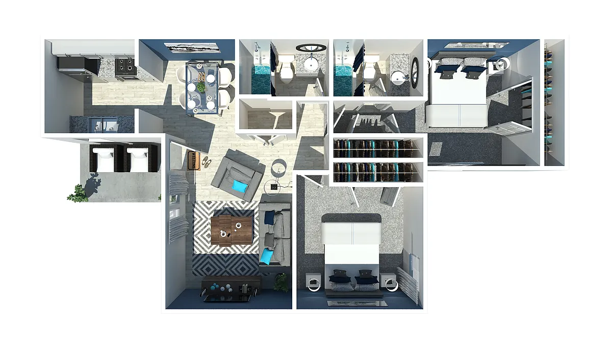Floor plan B2R