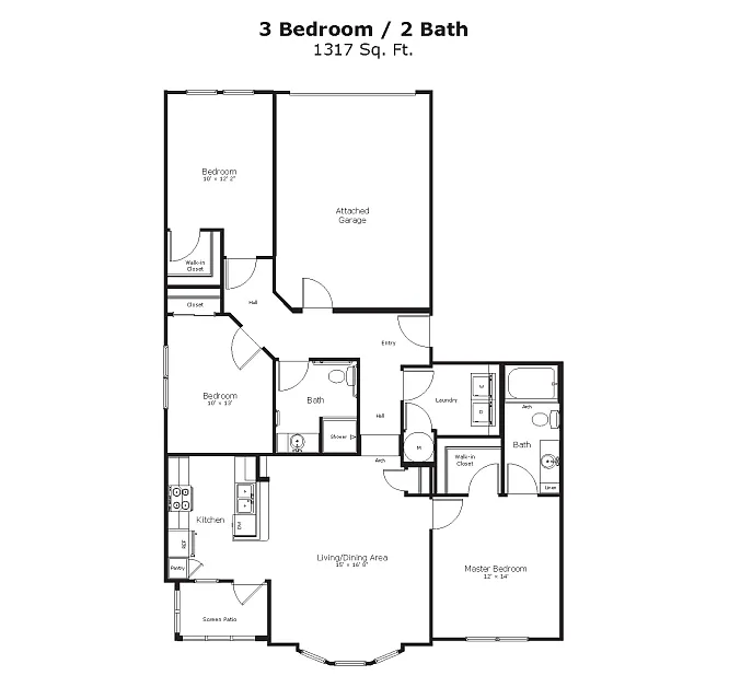 Floor plan Pittsburg 3