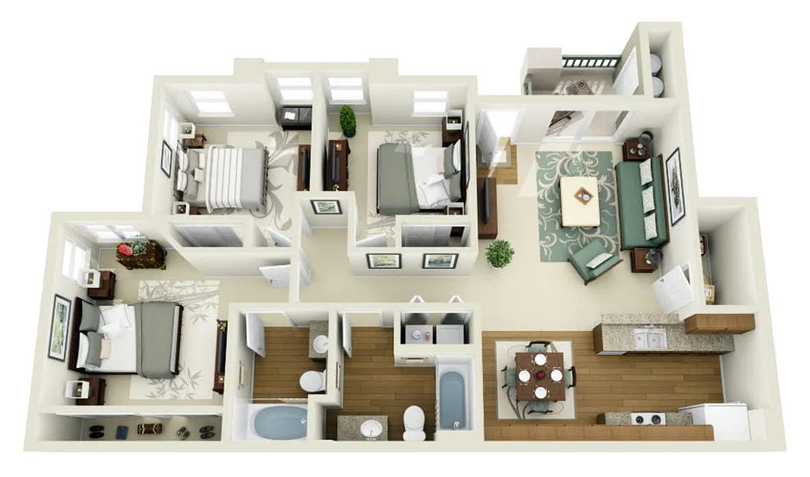 Floor plan Alsace U RM End