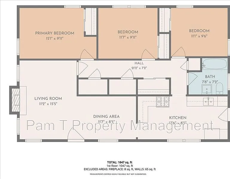 3 bed, 1.0 bath, 1066 sqft, $1,999 — Photo 3