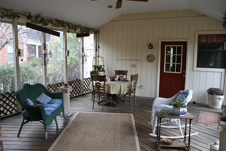 Shared screened in porch