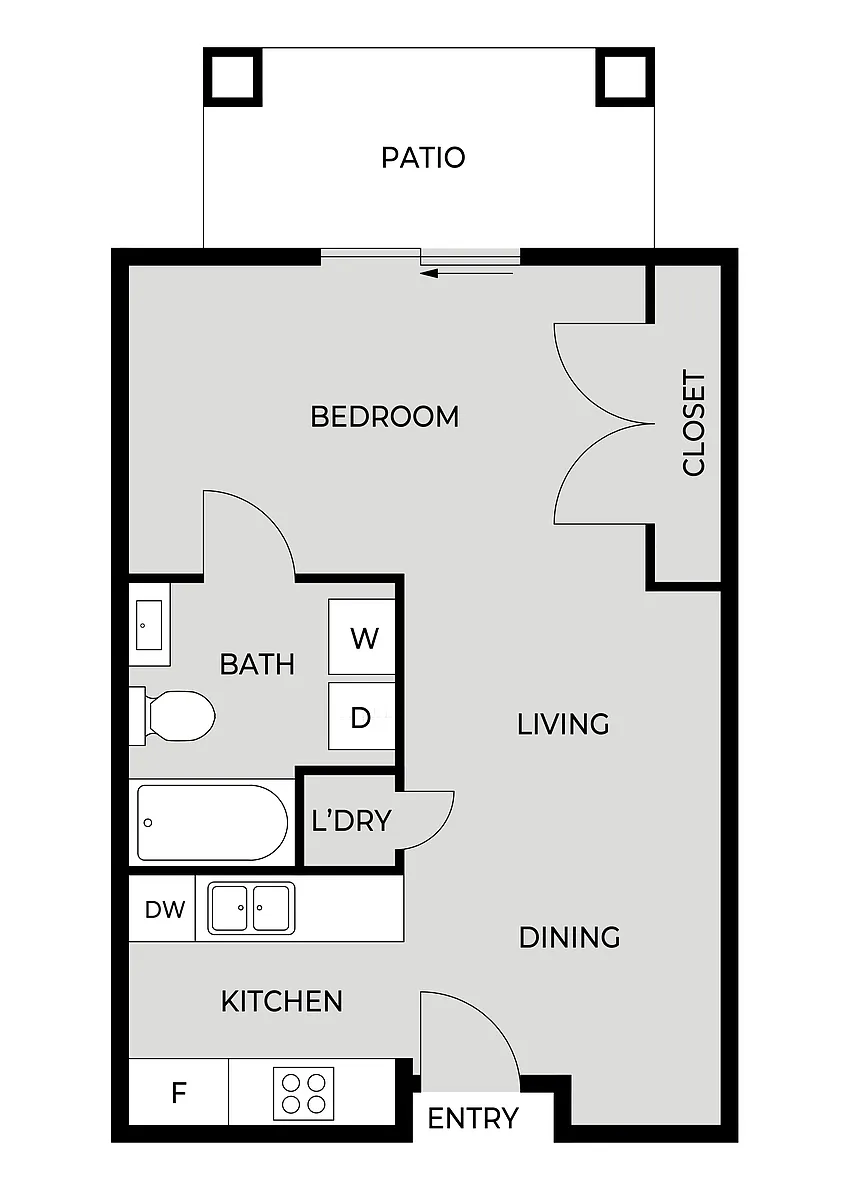 Floor plan Studio A