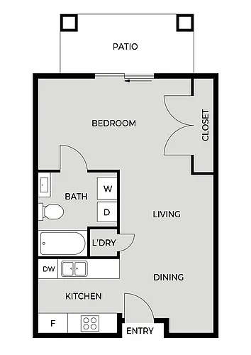 Floor plan Studio A