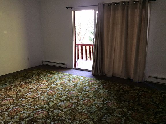 Living room with front deck