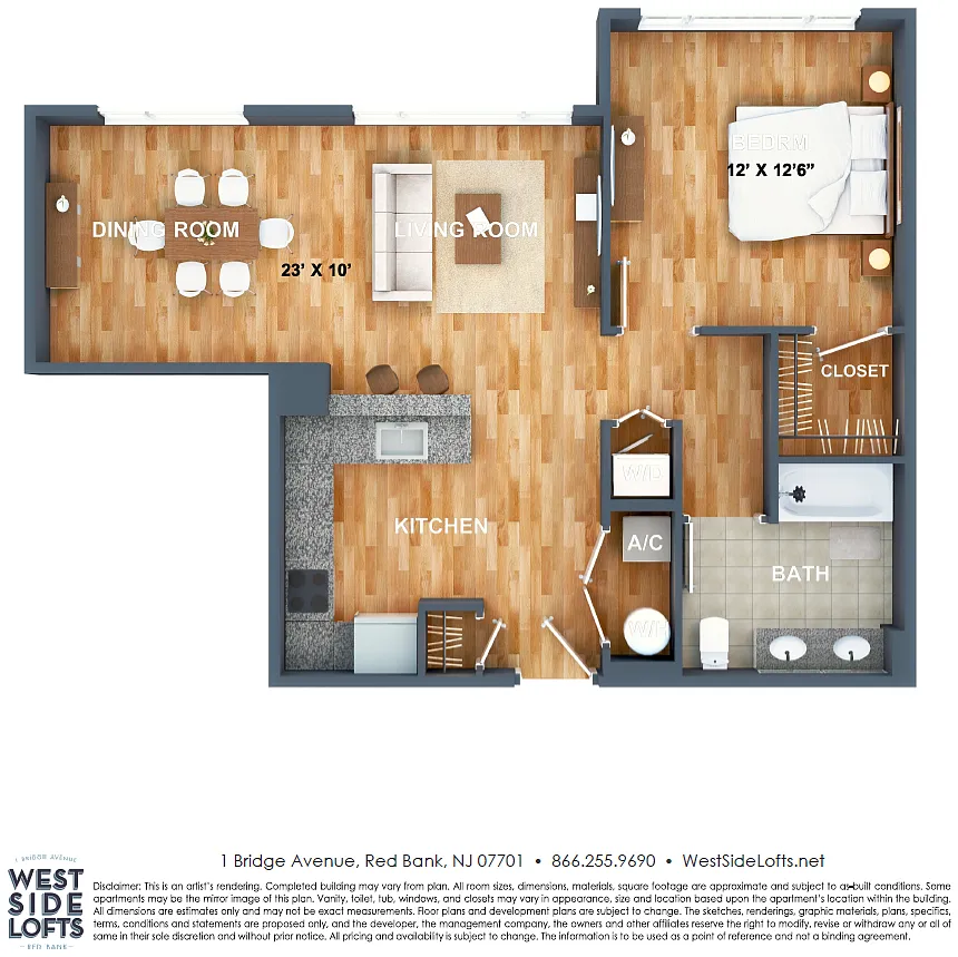 Floor plan Westside