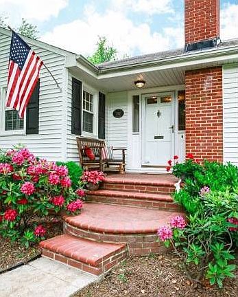 Charming brick entrance