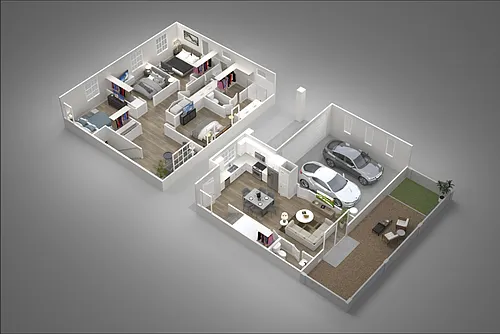 Floor plan 4 Bed / 2.5 Bath
