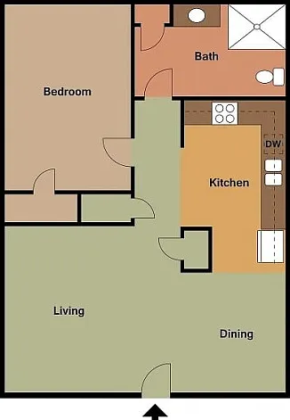 Lombard 1 bedroom D Lombard 1 bedroom D