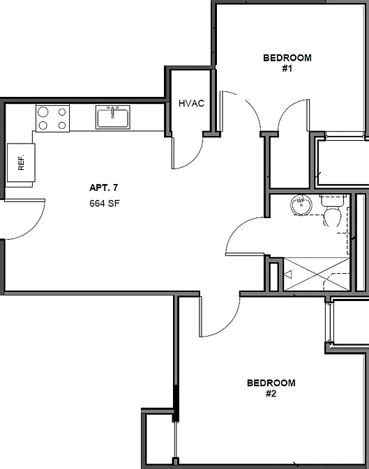 2 bed, 664 sqft, $2,390 — Photo 3