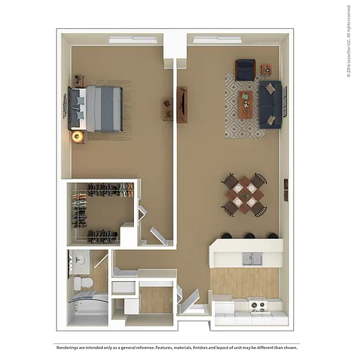 Floor plan 1 Bedroom