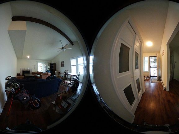 Living room view from entry foyer.