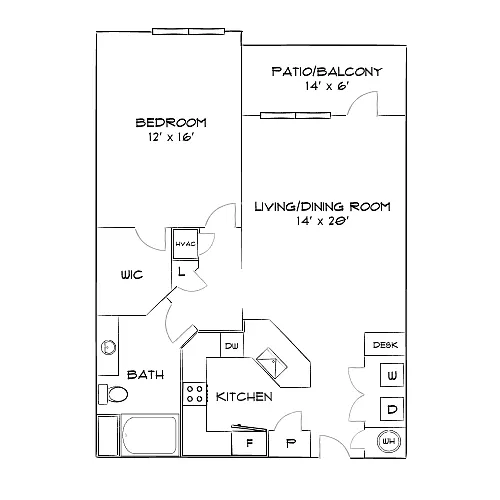 Floor plan Design 1B