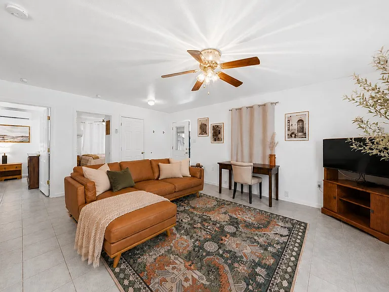 Open-concept layout creates a comfortable space for relaxing, dining, and spending time together without feeling cramped.