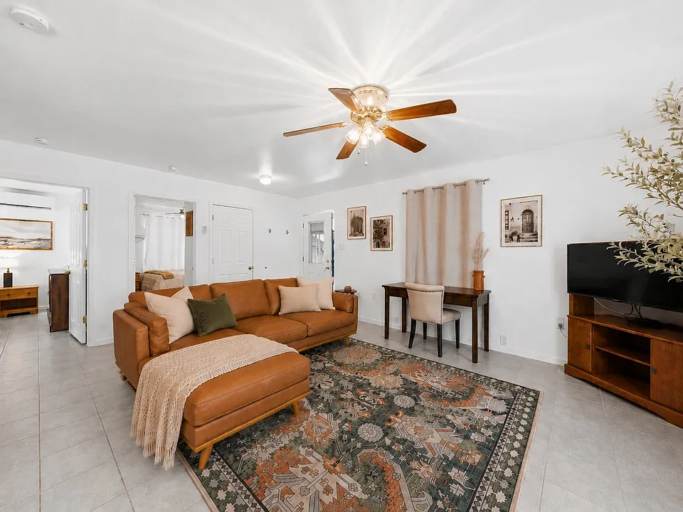 Open-concept layout creates a comfortable space for relaxing, dining, and spending time together without feeling cramped.