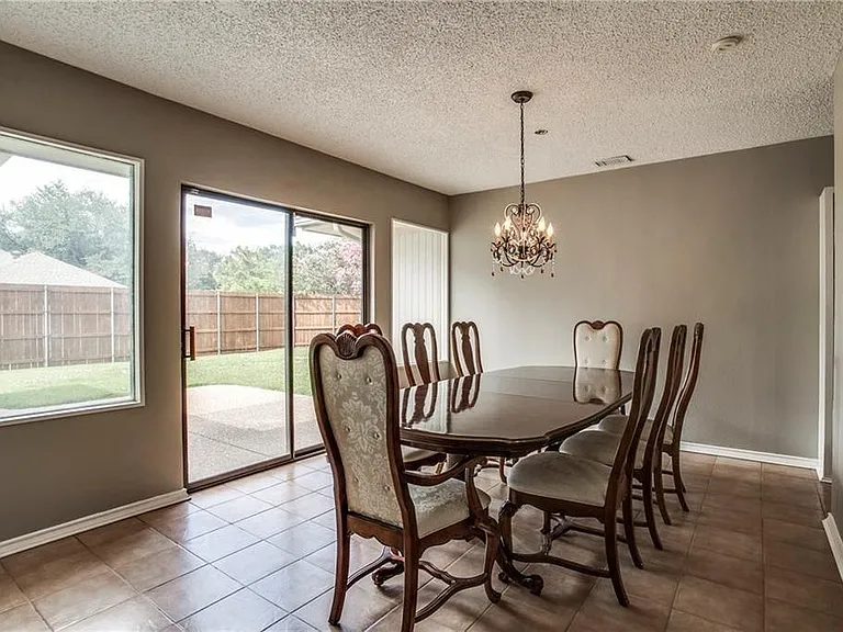 Dining room. Furniture is not included.