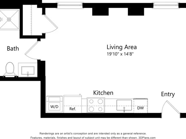 Parsonage Apartments, 502 Cathedral St #202, Baltimore, MD 21201