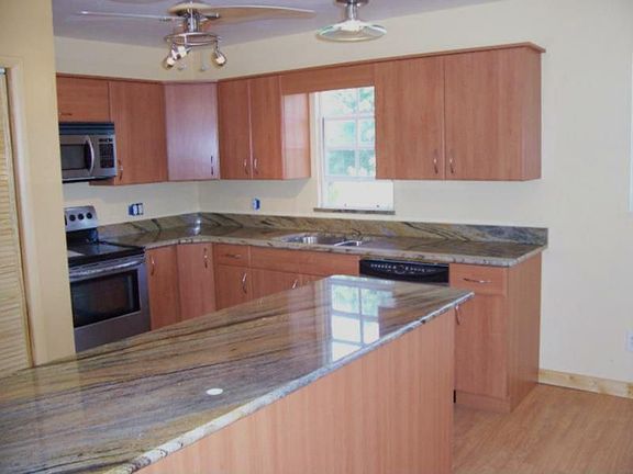 New kitchen with granite counter tops