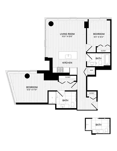 Floor plan 2 Bed/2 Bath-2A-4