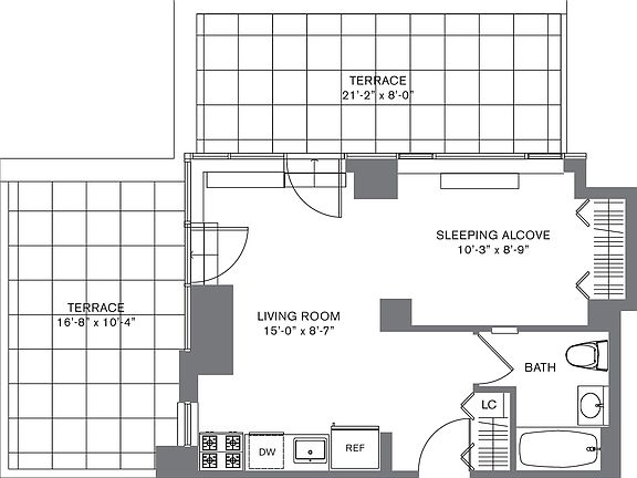 2nd image of 88 Leonard St APT 1411