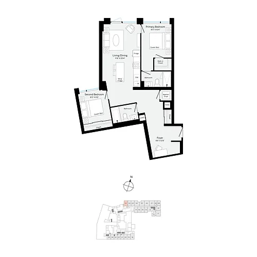 Floor plan W101