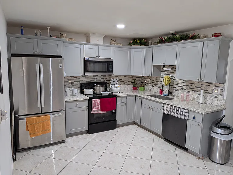 Indoor kitchen.