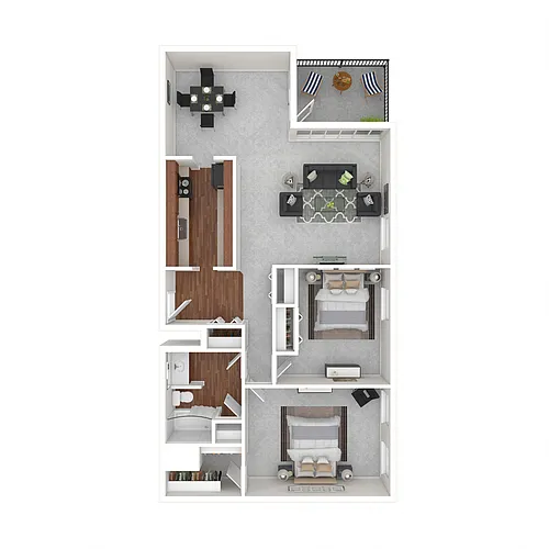 Floor plan 2Bedroom 1Bathroom