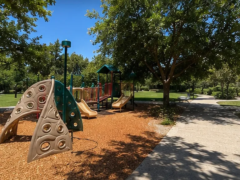 Neighboring playground along the greenbelt