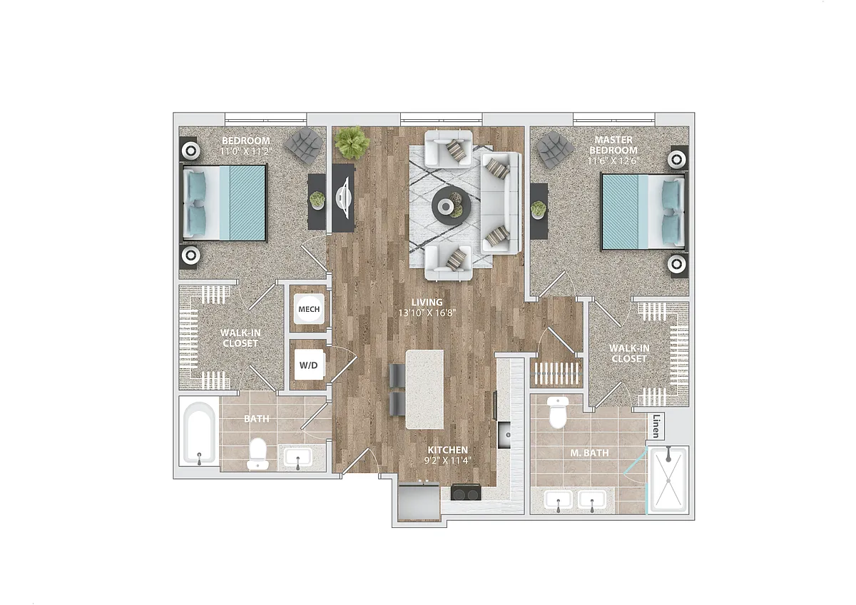 Floor plan B12B