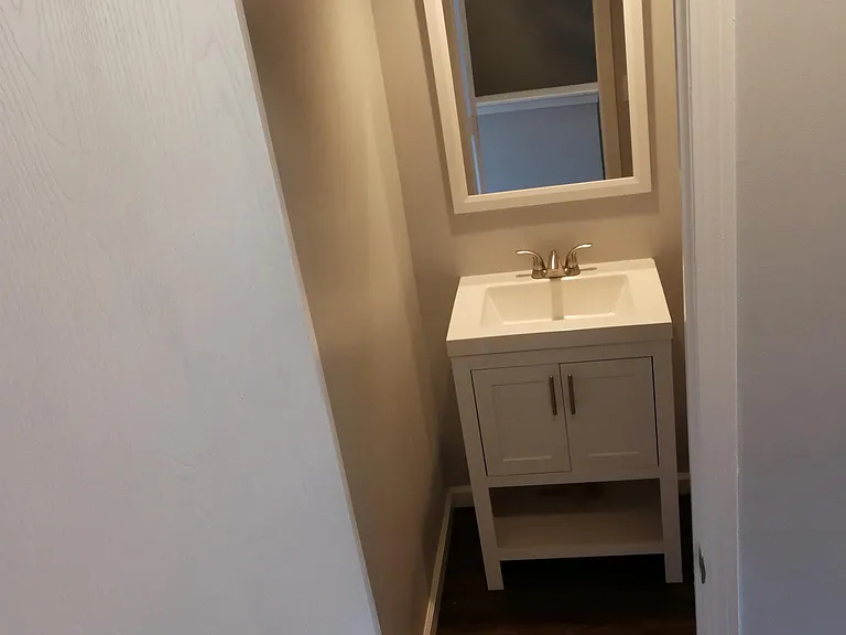 Half bath on 1st floor
