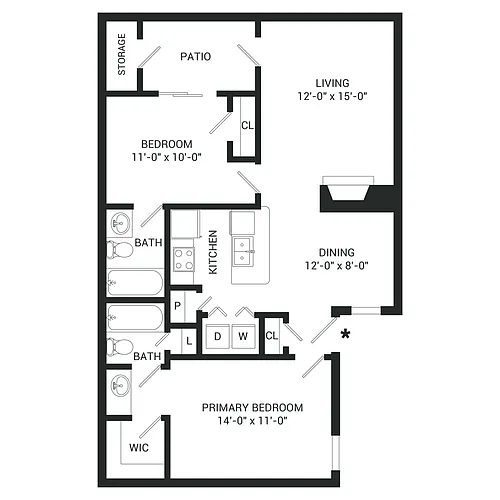 Floor plan B2