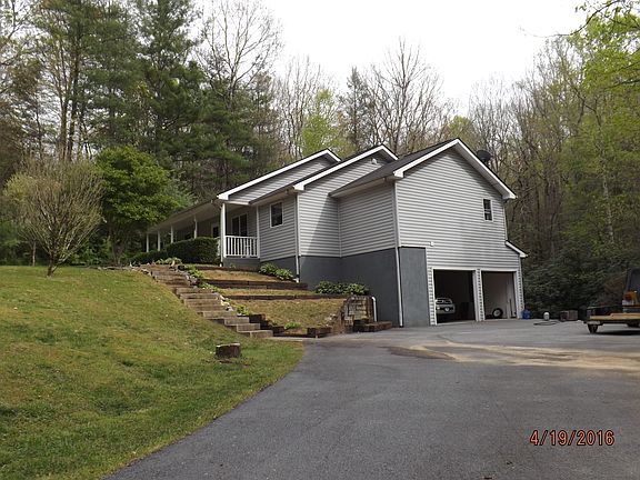 side view w/2 car garage