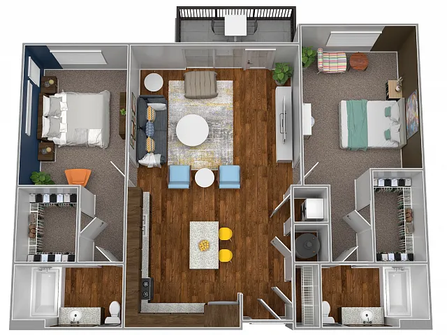 Floor plan 2x2A