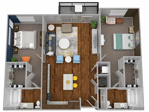 Floor plan 2x2A