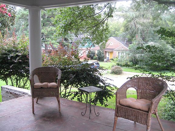 Front porch with street view