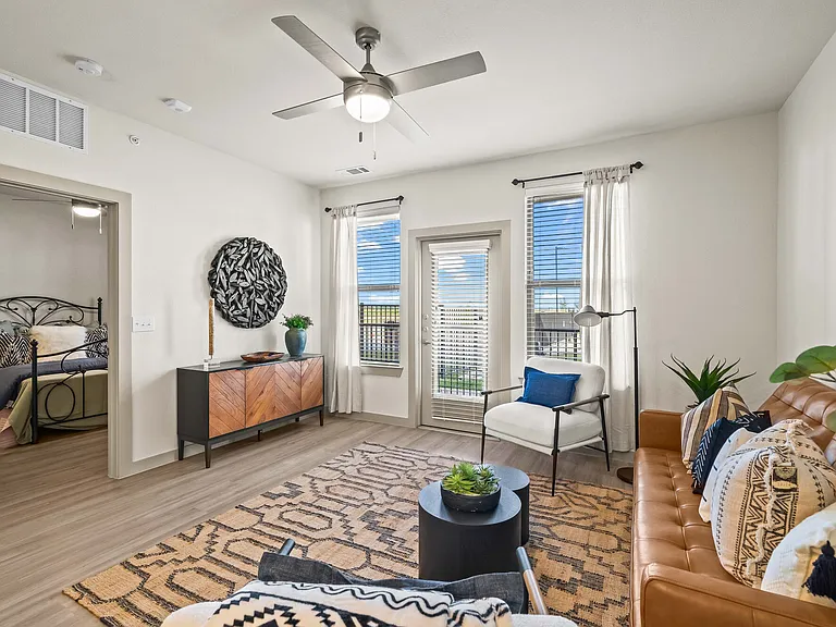 Hardwood Floors and Ceiling Fans at La Ventana at Canyon West Apartments