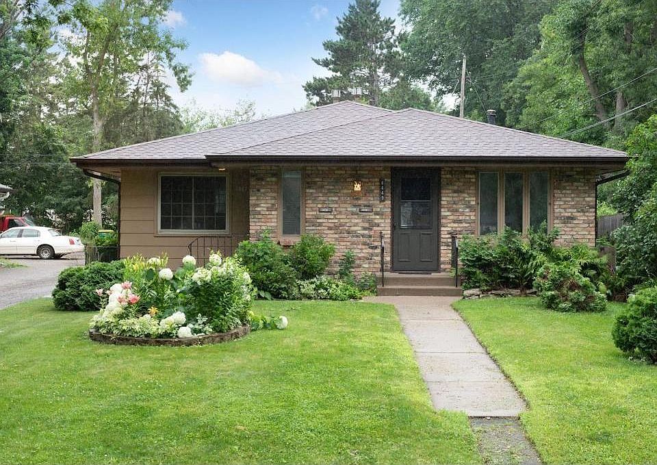 Unit uses front door and it runs back on the right side of house